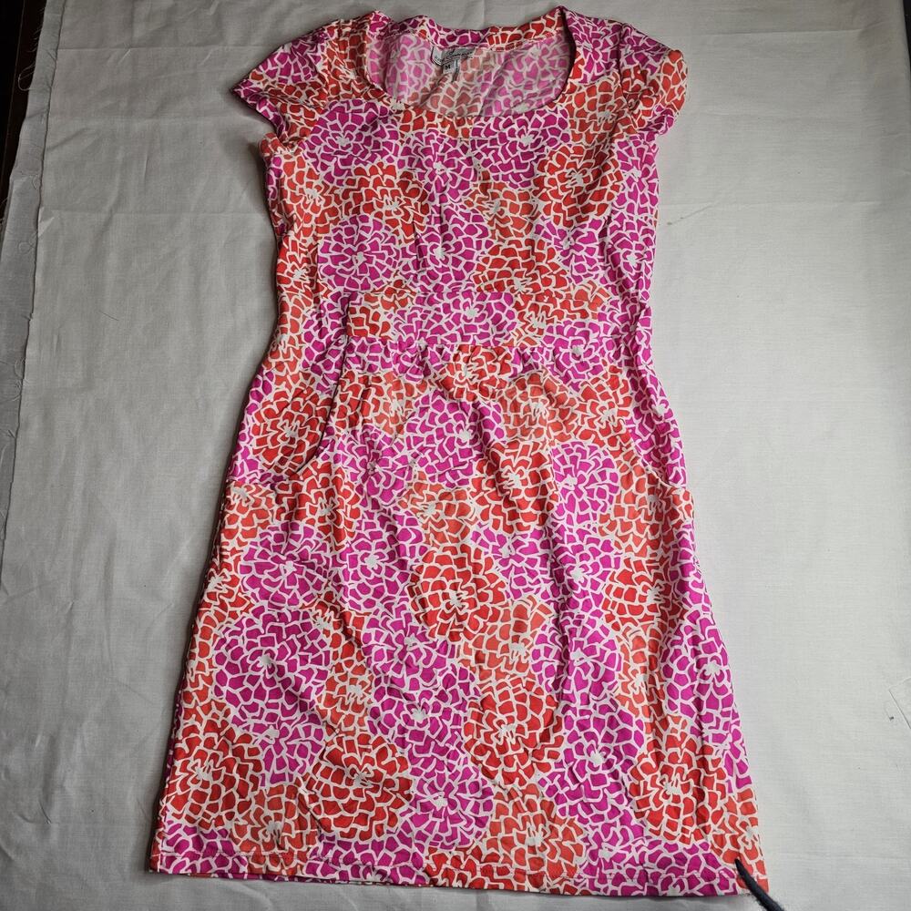 Jude Connally Abstract Print Beth Shift Stretch Dress Coastal Summer multicolor